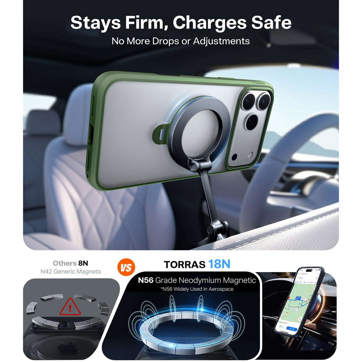 Torras Ostand Q3 Spin, iPhone 17 Pro Max