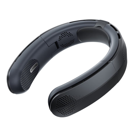 Torras Portable Foldable Neck Fan, COOLiTE with 4000-mAh Battery, Space Black