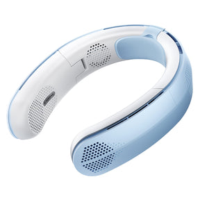 Torras Portable Foldable Neck Fan, COOLiTE with 4000-mAh Battery, Light Blue