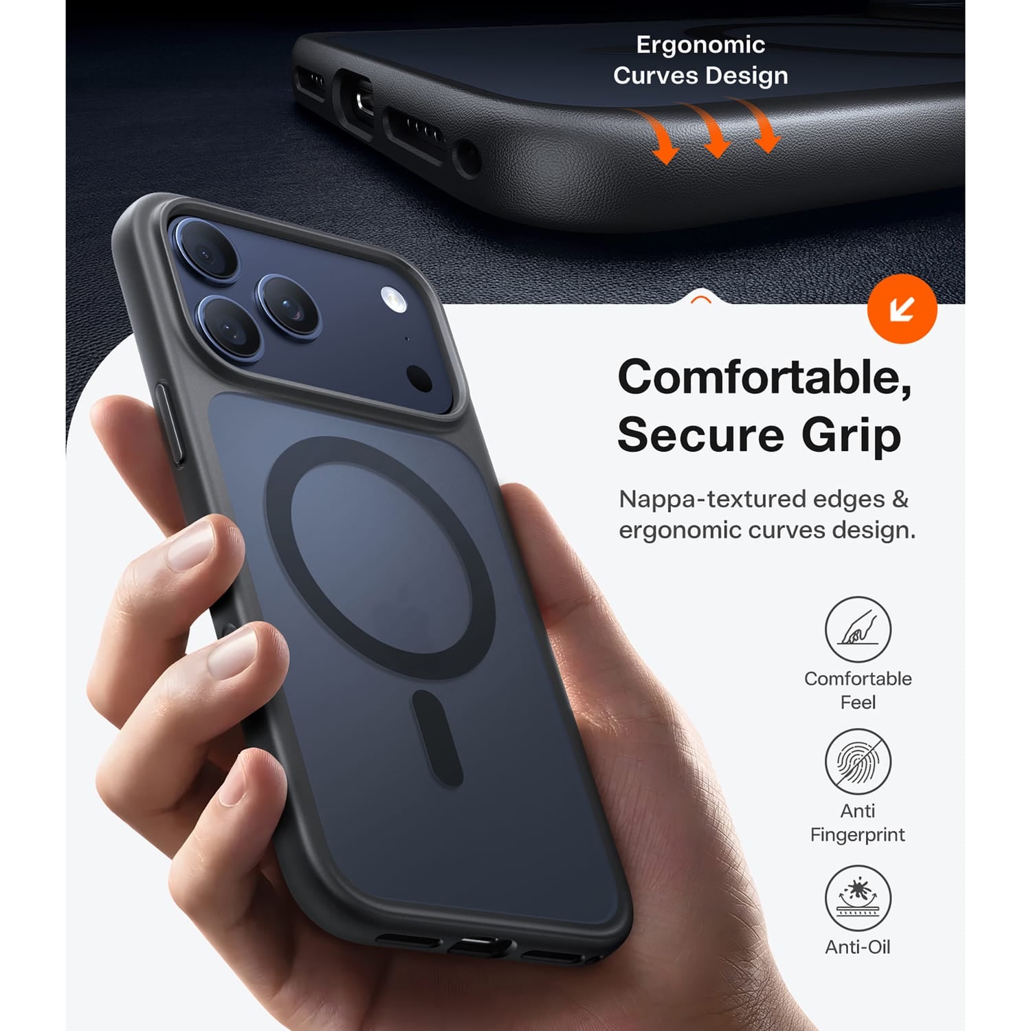 Torras Guardian Magnetic Military-Grade Protective Case, iPhone 17 Pro
