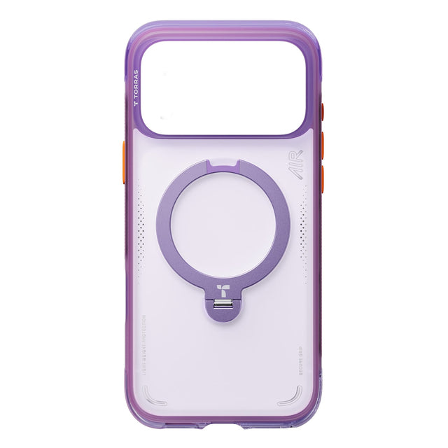 Torras iPhone 17 Pro Ostand Spin Air Case, Aurora Purple