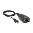 Tripp Lite by Eaton Keyspan USB-A Male to DB9 RS232 Male Serial Adapter, 3 Ft., Black, USA-19HS