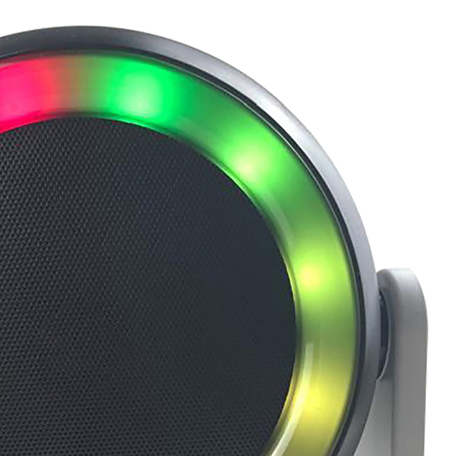 RCA 10-Watt BEAT-3 Micro Boom Portable Bluetooth Flame Mini Speaker with TWS, RGB Lights, USB/microSD Card, FM Radio, up to 6 Hours Play Time