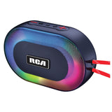 RCA 5-Watt DISCO-101 Equinox Portable Bluetooth Speaker with TWS, Flame Effect Lights, USB/microSD/Aux, FM Radio, IPX5, up to 3 Hours Play Time