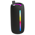 RCA 5-Watt FLEX-4 Mini Bazooka Portable Bluetooth Flame Party Speaker with TWS, Sound FX, USB/microSD Card/Aux, FM, up to 6 Hours Play Time, Black