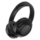 RCA WAVE-76 Bluetooth Flat-Folding On-Ear Headphones with Mic, ANC, On-Ear Controls, 3D Earpads, up to 25 Hours Play Time, Black