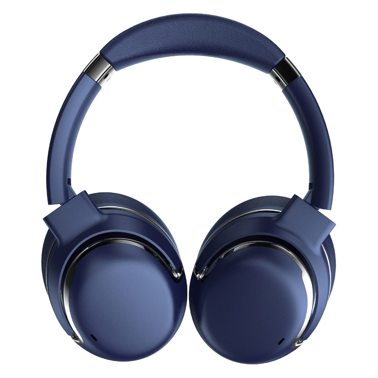 RCA WAVE-76 Bluetooth Flat-Folding On-Ear Headphones with Mic, ANC, On-Ear Controls, 3D Earpads, up to 25 Hours Play Time, Blue