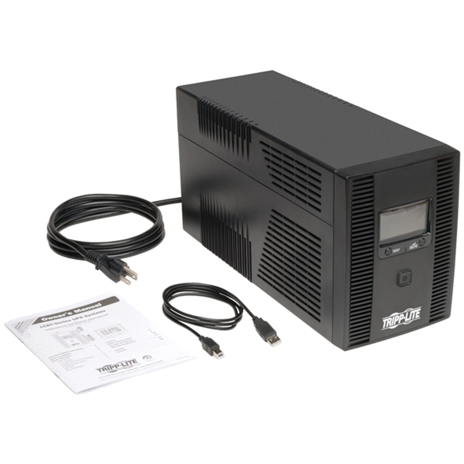 Tripp Lite by Eaton 10-AC Outlet and LAN/Coax 1500-VA/810-Watt OmniSmart Line-Interactive UPS Tower, AVR and 650-Joules Surge Protection, 6-Ft. Cord