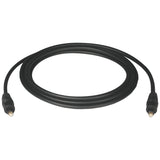 Tripp Lite by Eaton TOSLINK Digital Optical SPDIF Audio Cable, Black, 6 Ft.