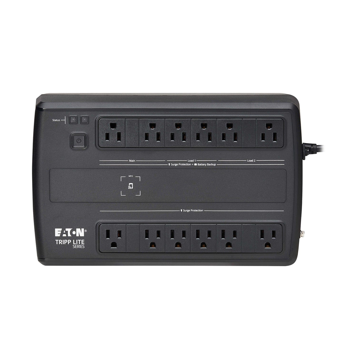 Tripp Lite by Eaton 12-AC Outlet and LAN/Coax 750VA/450W Cloud-Connected Line-Interactive Desktop UPS, AVR, 316-Joules Surge Protection, 5-Ft. Cord