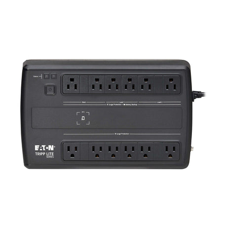 Tripp Lite by Eaton 12-AC Outlet and LAN/Coax 750VA/450W Cloud-Connected Line-Interactive Desktop UPS, AVR, 316-Joules Surge Protection, 5-Ft. Cord
