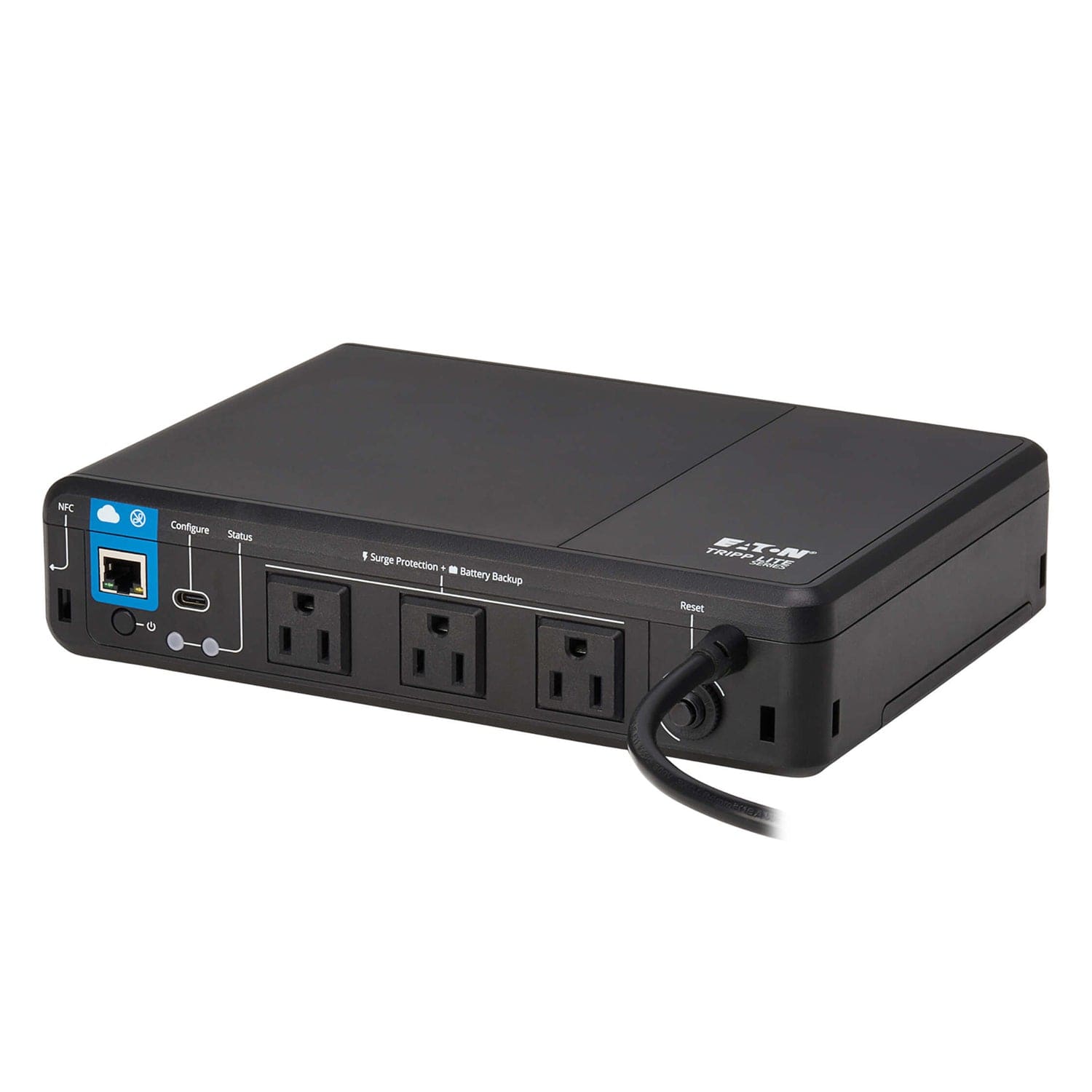 Tripp Lite by Eaton 3-AC Outlet 350-VA/210-Watt PC/Network/POS Cloud-Connected Desktop UPS with 190-Joules Surge Protection, 5-Ft. Cord, BC350RNC