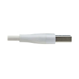 Tripp Lite by Eaton Safe-IT Universal USB-A to Lightning, USB Micro-B, and USB-C Charge and Sync Antibacterial Cable, White, 4 Ft.