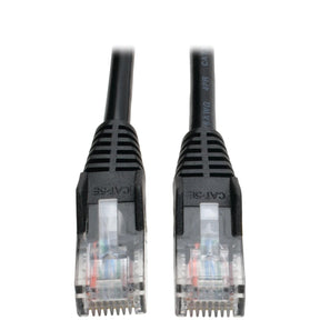Tripp Lite by Eaton CAT-5/5E Snagless Molded Solid UTP Ethernet Cable, Black, 25 Ft.