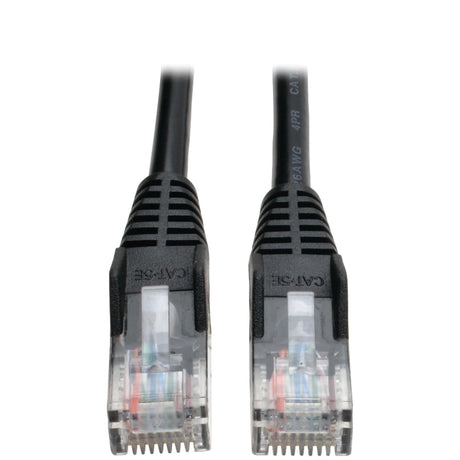 Tripp Lite by Eaton CAT-5/5E Snagless Molded Solid UTP Ethernet Cable, Black, 25 Ft.
