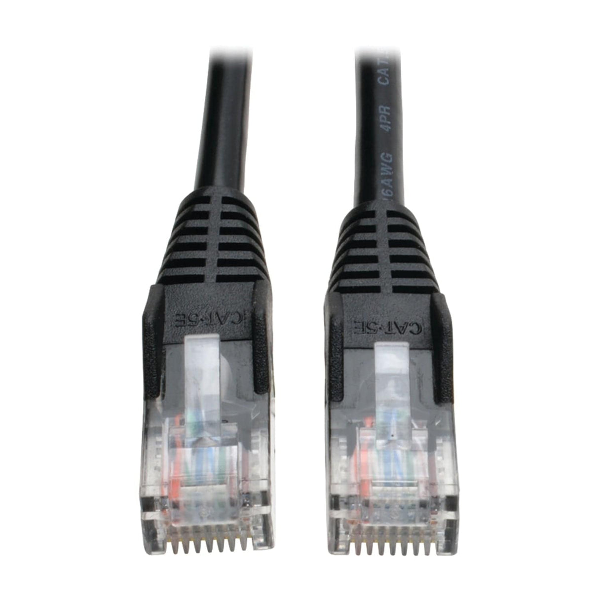 Tripp Lite by Eaton CAT-5/5E Snagless Molded Solid UTP Ethernet Cable, Black, 25 Ft.