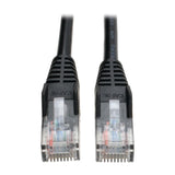 Tripp Lite by Eaton CAT-5/5E Snagless Molded Solid UTP Ethernet Cable, Black, 25 Ft.