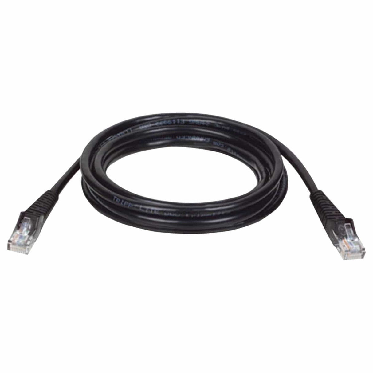 Tripp Lite by Eaton CAT-5/5E Snagless Molded Solid UTP Ethernet Cable, Black, 100 Ft.