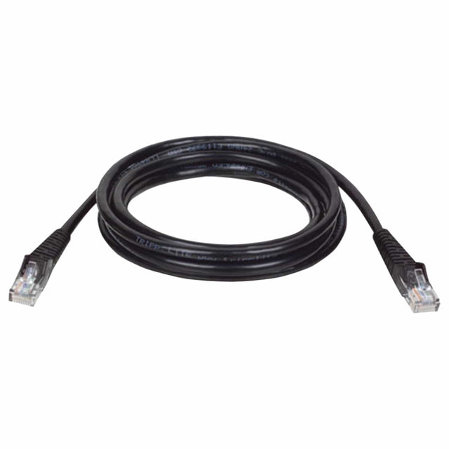 Tripp Lite by Eaton CAT-5/5E Snagless Molded Solid UTP Ethernet Cable, Black, 100 Ft.
