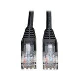 Tripp Lite by Eaton CAT-5/5E Snagless Molded Solid UTP Ethernet Cable, Black, 100 Ft.