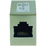 Tripp Lite by Eaton CAT-5E F/F Straight-through Modular Shielded In-Line Coupler, Silver, N032-001