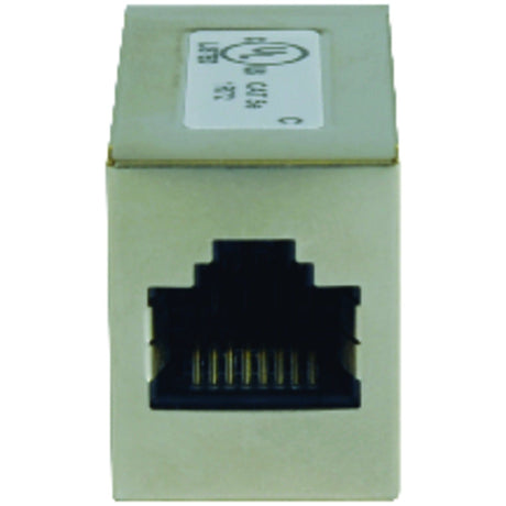 Tripp Lite by Eaton CAT-5E F/F Straight-through Modular Shielded In-Line Coupler, Silver, N032-001