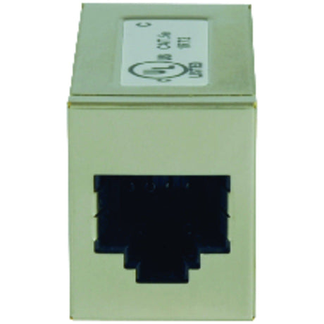Tripp Lite by Eaton CAT-5E F/F Straight-through Modular Shielded In-Line Coupler, Silver, N032-001