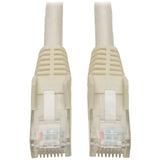 Tripp Lite by Eaton CAT-6 Gigabit Snagless Molded Solid UTP Ethernet Cable, 50 Ft., White