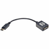 Tripp Lite by Eaton 1080p/1200 DisplayPort Male to VGA Female Active Cable Adapter, 6 In., Black, P134-06N-VGA