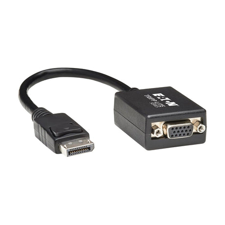 Tripp Lite by Eaton 1080p/1200 DisplayPort Male to VGA Female Active Cable Adapter, 6 In., Black, P134-06N-VGA