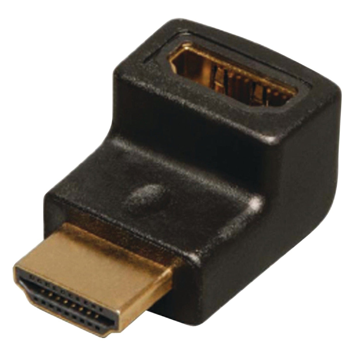 Tripp Lite by Eaton 4K at 60 Hz HDMI Male/Female Right-Angle Up Adapter/Coupler, Black, P142-000-UP