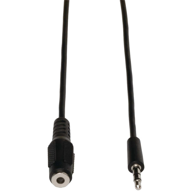 Tripp Lite by Eaton 3.5-mm Male/Female Stereo Audio Extension Cable for Speakers and Headphones, Black, 10 Ft.