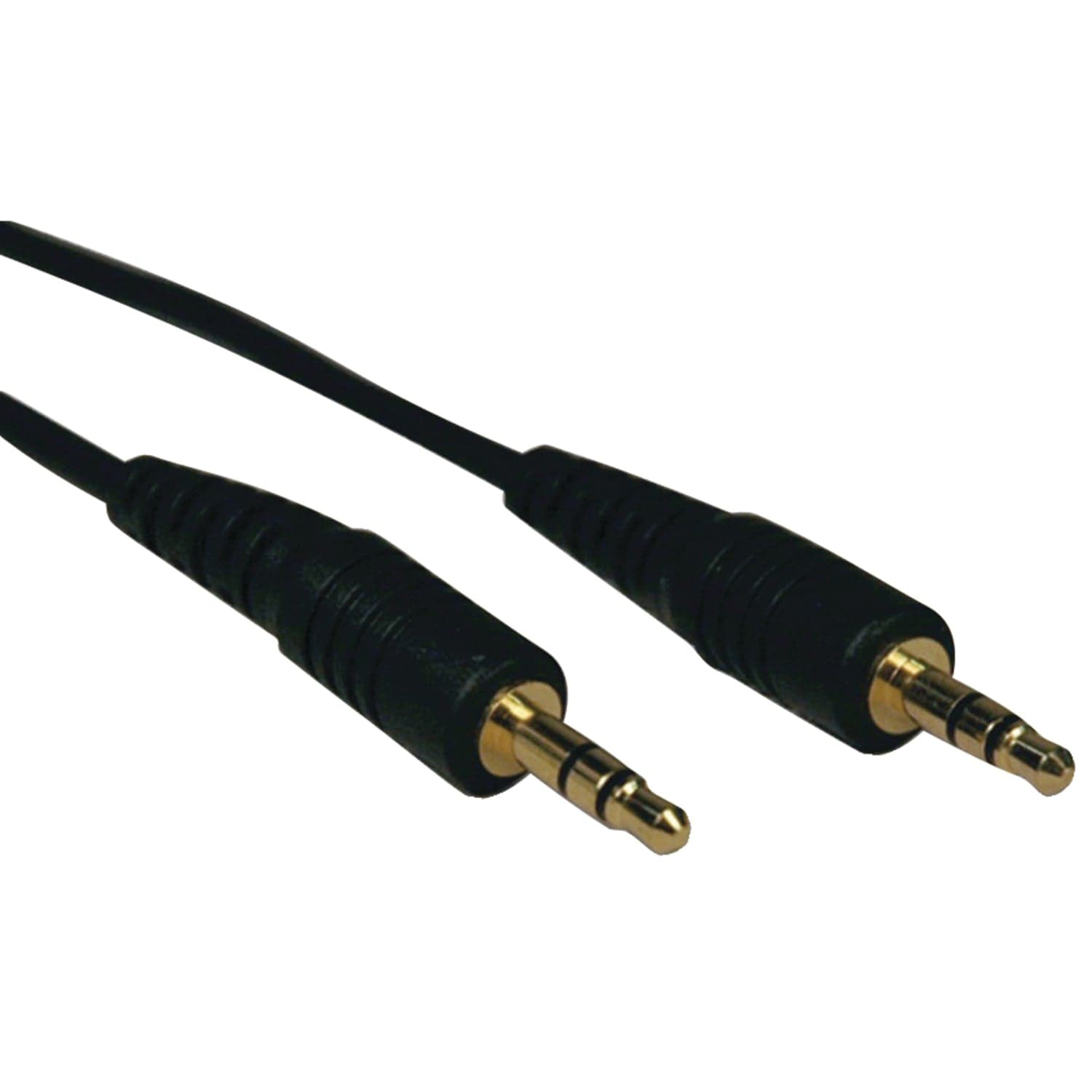 Tripp Lite by Eaton 3.5-mm Male/Male Stereo Cable for Microphones, Speakers, and Headphones, Black, 6 Ft.