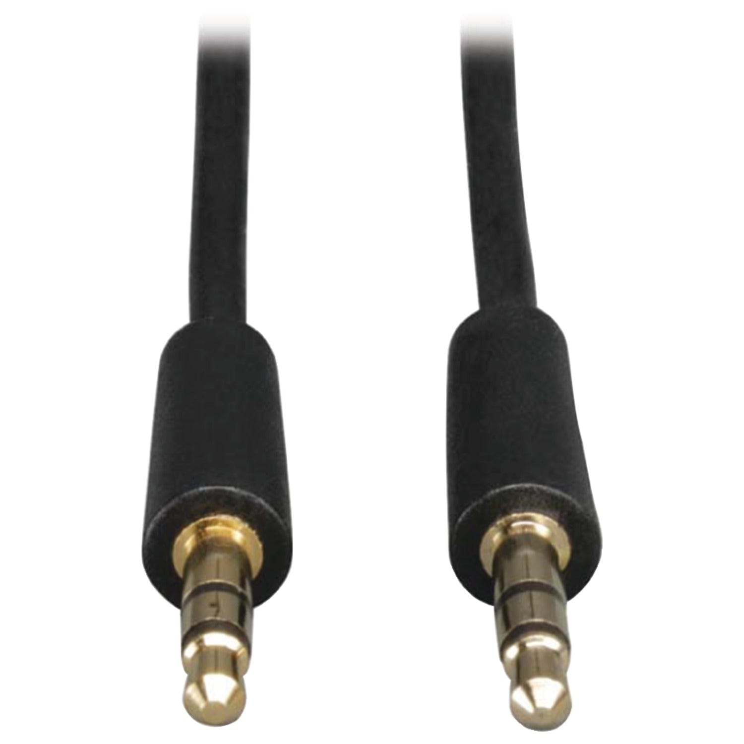 Tripp Lite by Eaton 3.5-mm Male/Male Stereo Cable for Microphones, Speakers, and Headphones, Black, 15 Ft.