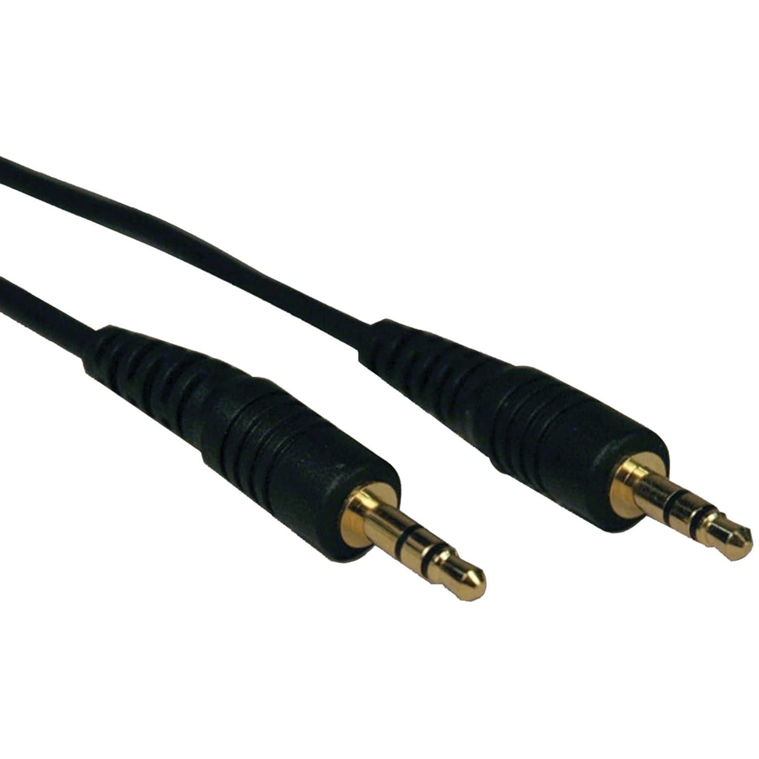Tripp Lite by Eaton 3.5-mm Male/Male Stereo Cable for Microphones, Speakers, and Headphones, Black, 25 Ft.