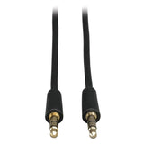 Tripp Lite by Eaton 3.5-mm Male/Male Stereo Cable for Microphones, Speakers, and Headphones, Black, 50 Ft.