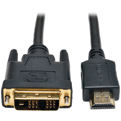 Tripp Lite by Eaton 1080p HDMI Male to DVI-D Male Video Adapter Cable, 6 Ft., Black, P566-006