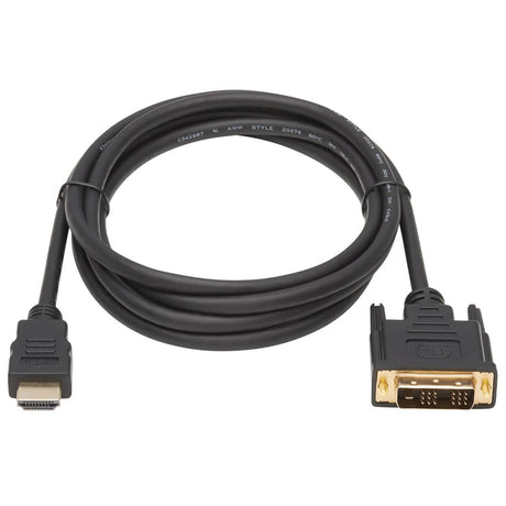 Tripp Lite by Eaton 1080p HDMI Male to DVI-D Male Video Adapter Cable, 6 Ft., Black, P566-006