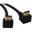 Tripp Lite by Eaton 1080p Male/Male High-Speed HDMI Gold Cable with Right-Angled Connectors, Black, 6 Ft., P568-006