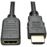 Tripp Lite by Eaton 4K at 30 Hz HDMI Male/Female High-Speed Extension Cable with Ethernet, 6 Ft., Black, P569-006-MF