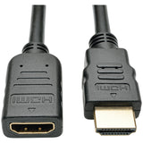 Tripp Lite by Eaton 4K at 30 Hz HDMI Male/Female High-Speed Extension Cable with Ethernet, 6 Ft., Black, P569-006-MF
