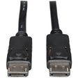 Tripp Lite by Eaton 4K at 60 Hz DisplayPort 1.2 Male/Male Cable with Latches, Black, 6 Ft.
