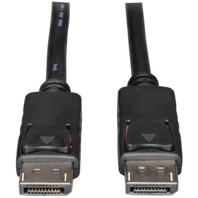 Tripp Lite by Eaton 4K at 60 Hz DisplayPort 1.2 Male/Male Cable with Latches, Black, 6 Ft.