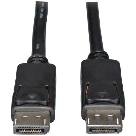 Tripp Lite by Eaton 4K at 60 Hz DisplayPort 1.2 Male/Male Cable with Latches, Black, 6 Ft.