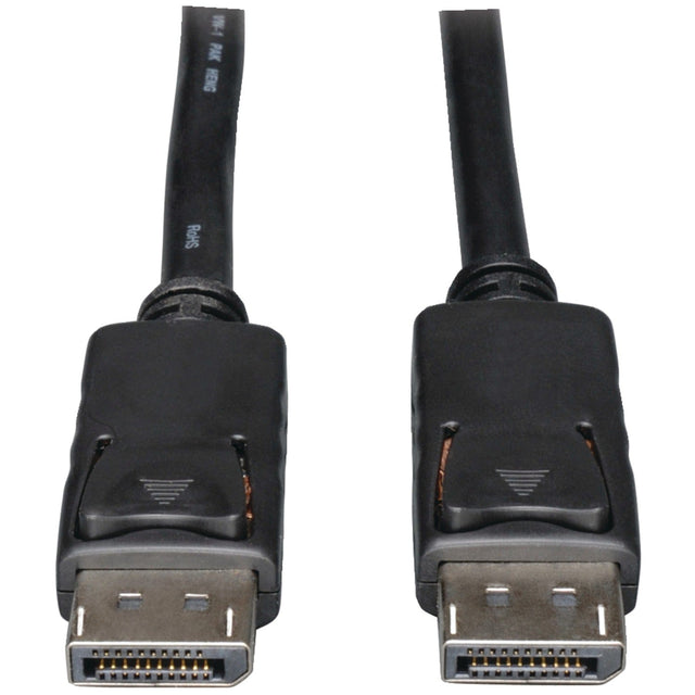 Tripp Lite by Eaton 4K at 60 Hz DisplayPort 1.2 Male/Male Cable with Latches, Black, 6 Ft.