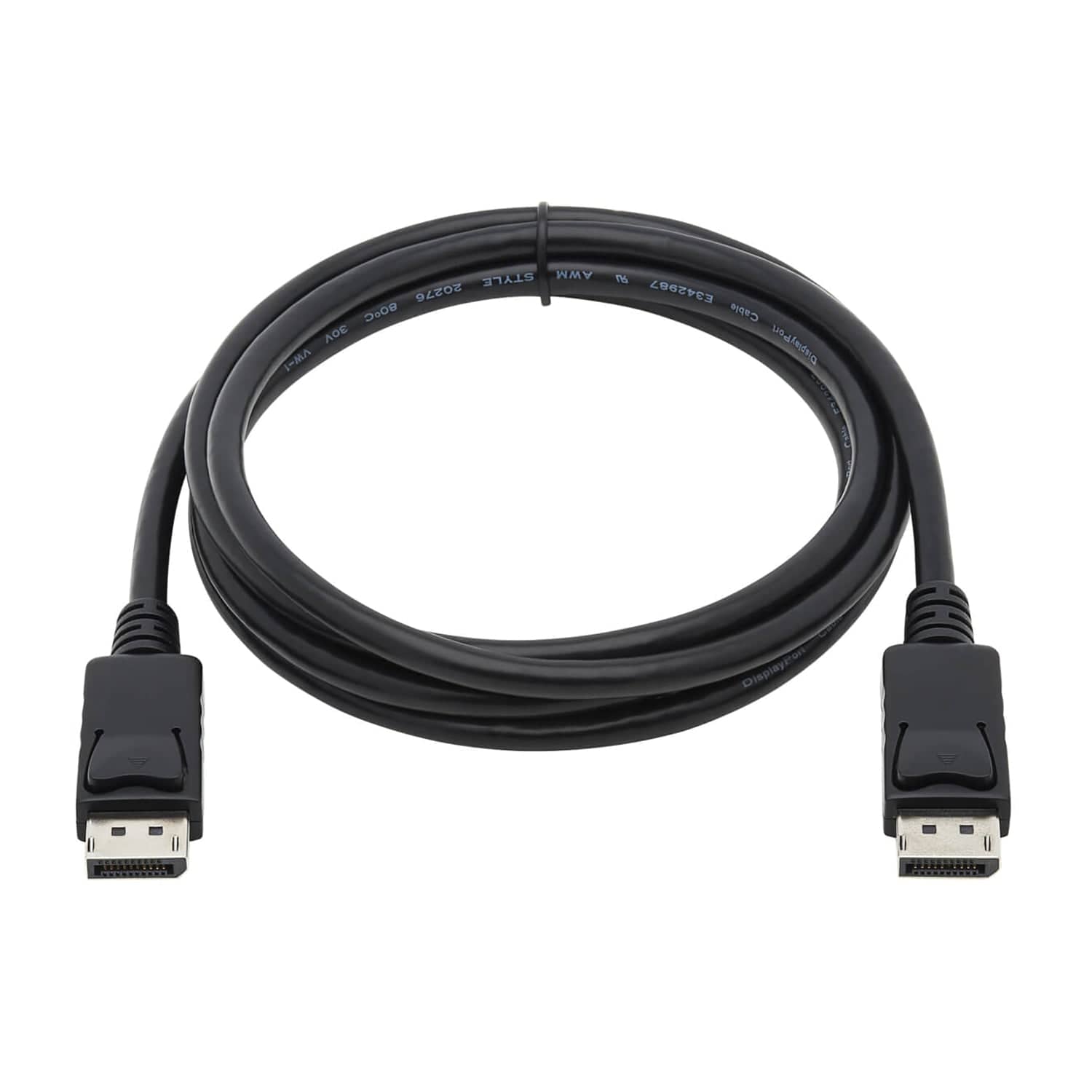 Tripp Lite by Eaton 4K at 60 Hz DisplayPort 1.2 Male/Male Cable with Latches, Black, 10 Ft.