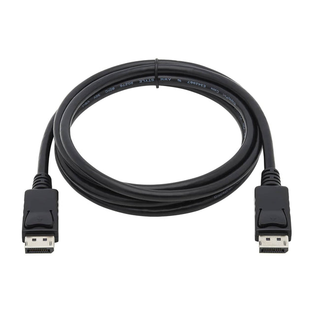Tripp Lite by Eaton 4K at 60 Hz DisplayPort 1.2 Male/Male Cable with Latches, Black, 10 Ft.