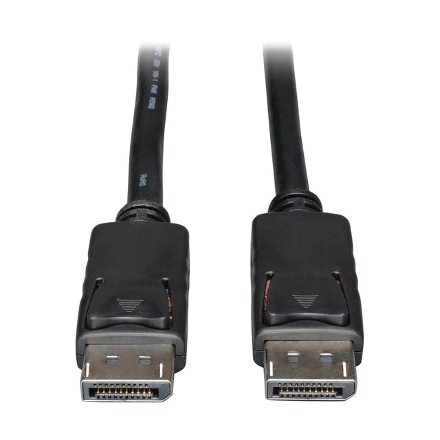 Tripp Lite by Eaton 4K at 60 Hz DisplayPort 1.2 Male/Male Cable with Latches, Black, 15 Ft.