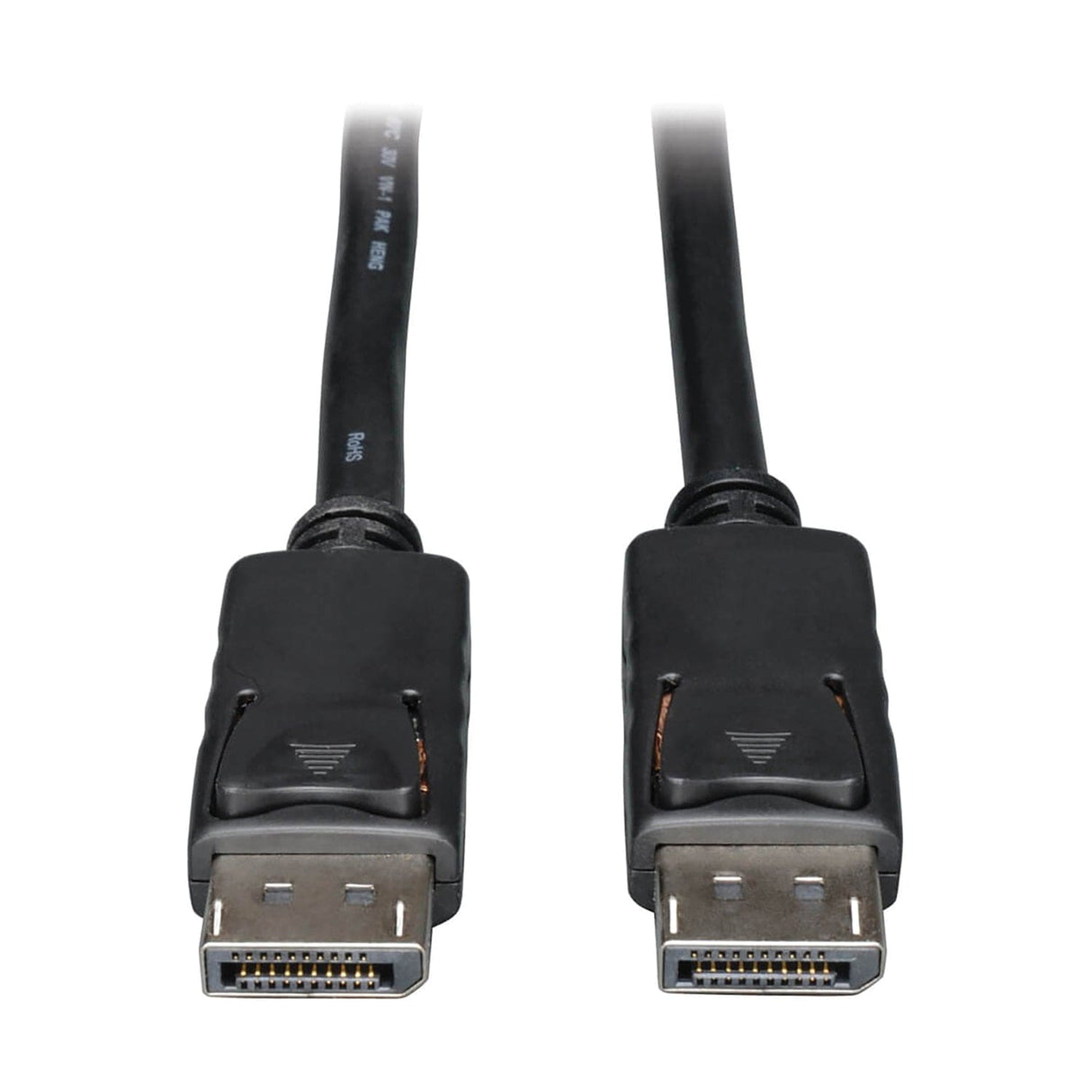 Tripp Lite by Eaton 4K at 60 Hz DisplayPort 1.2 Male/Male Cable with Latches, Black, 15 Ft.
