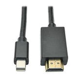 Tripp Lite by Eaton DisplayPort to HDMI Adapter Cable, Black, 6 Ft.